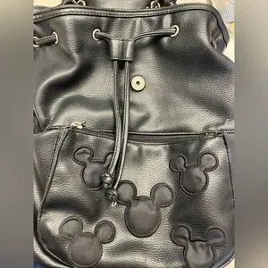 Disney | Bags | Disney Vintage Mickey Mouse Black Pebbled  display picture 3